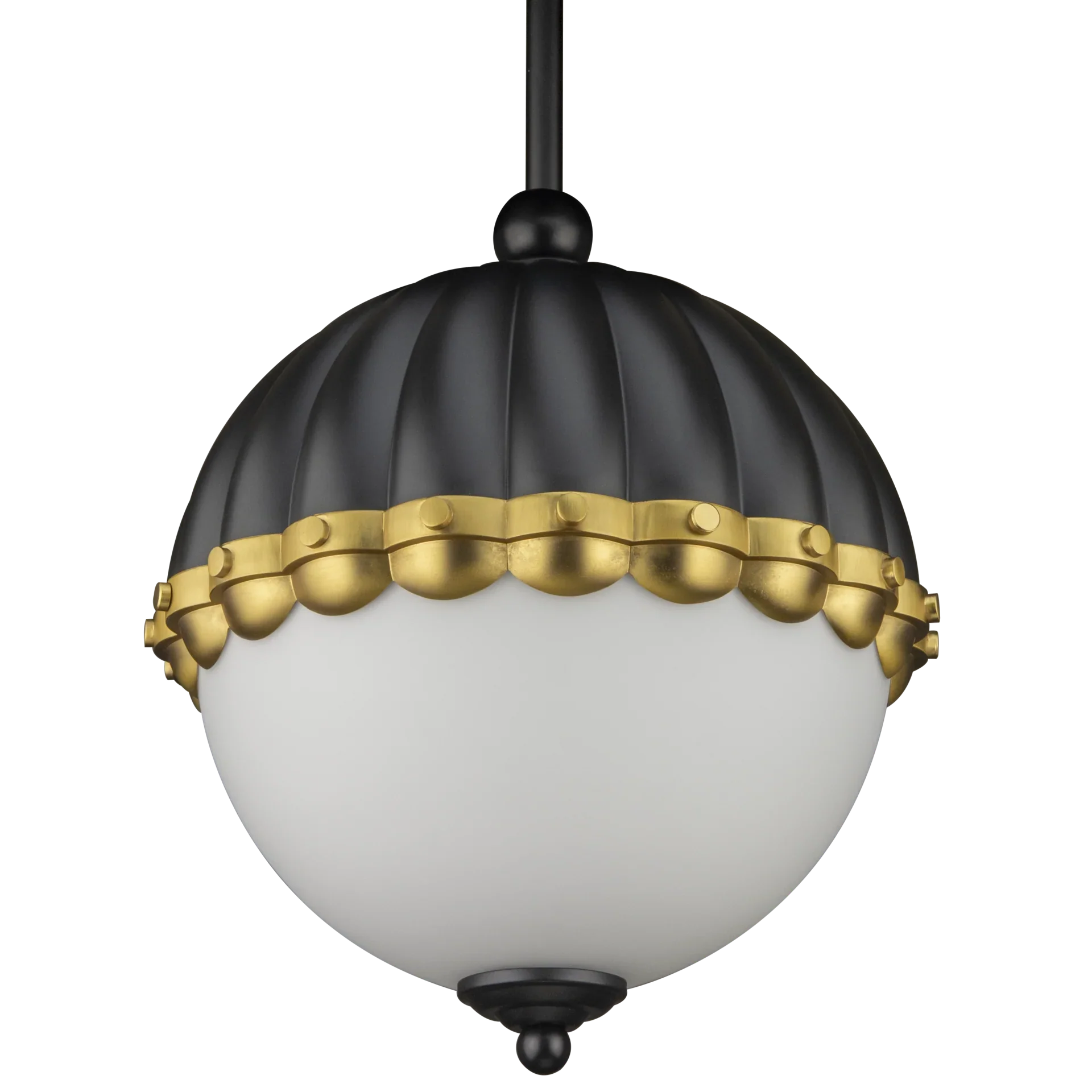 Pralines White/Black/Brass Pendant - Image 2