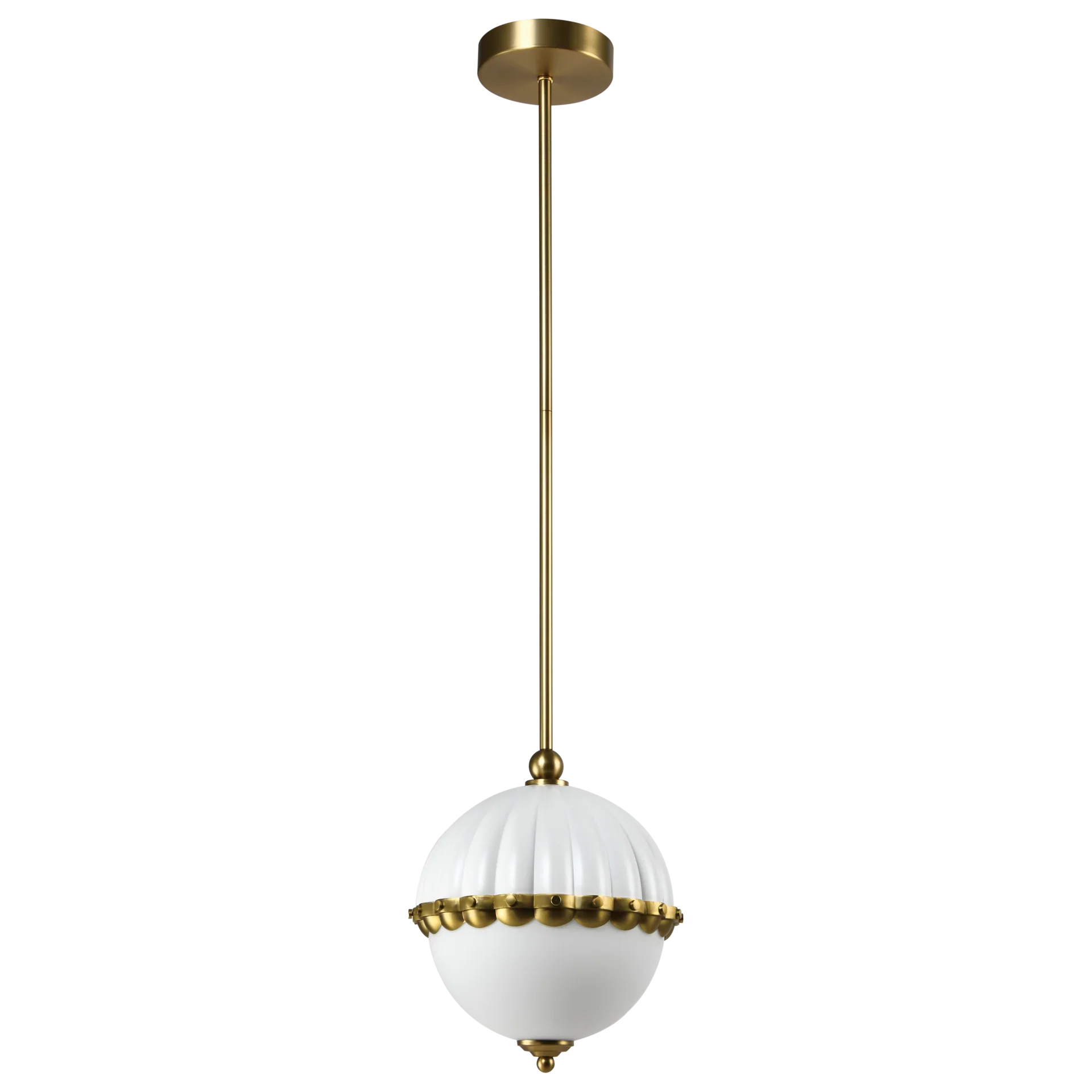 Pralines White/Black/Brass Pendant - Image 4