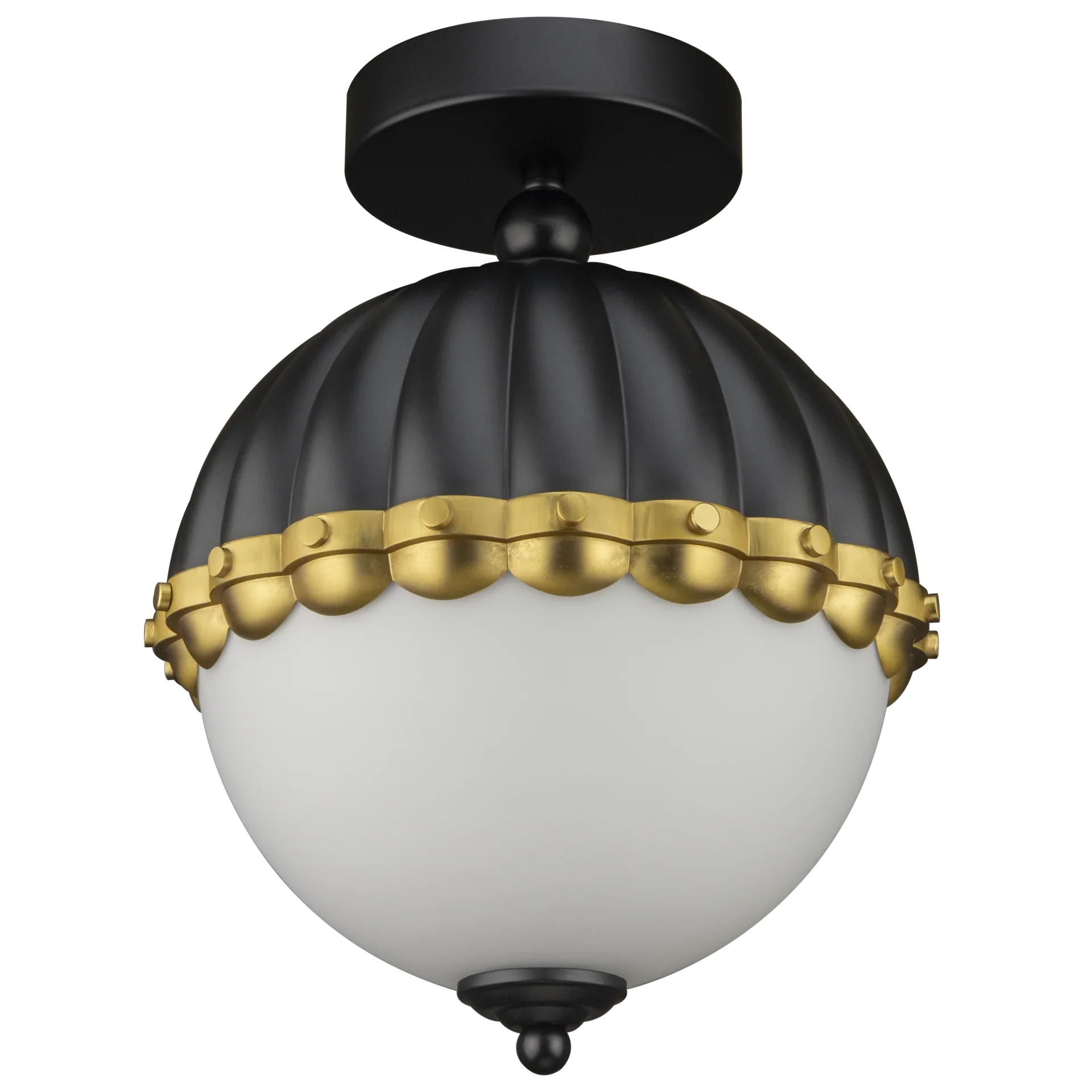 Pralines White/Black/Brass Pendant - Image 8