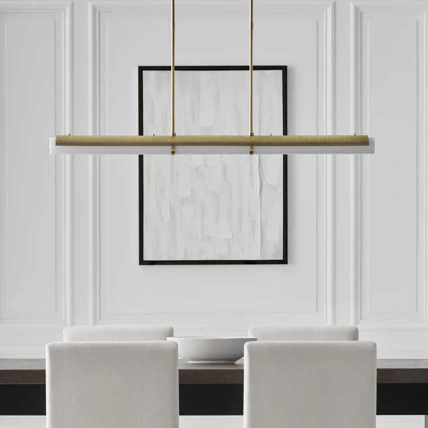 Precision Large Linear Chandelier - Various Finishes - Image 12