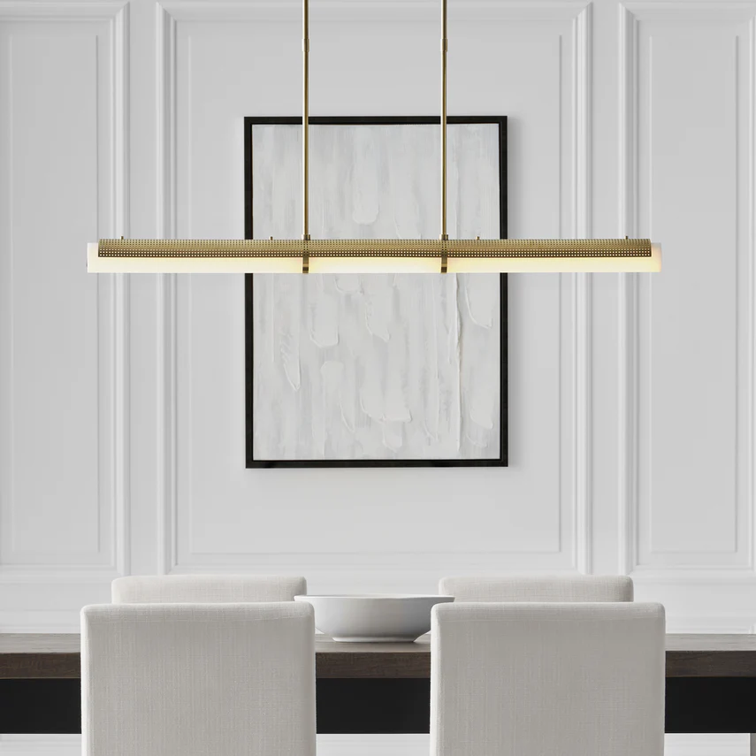Precision Large Linear Chandelier - Various Finishes - Image 9