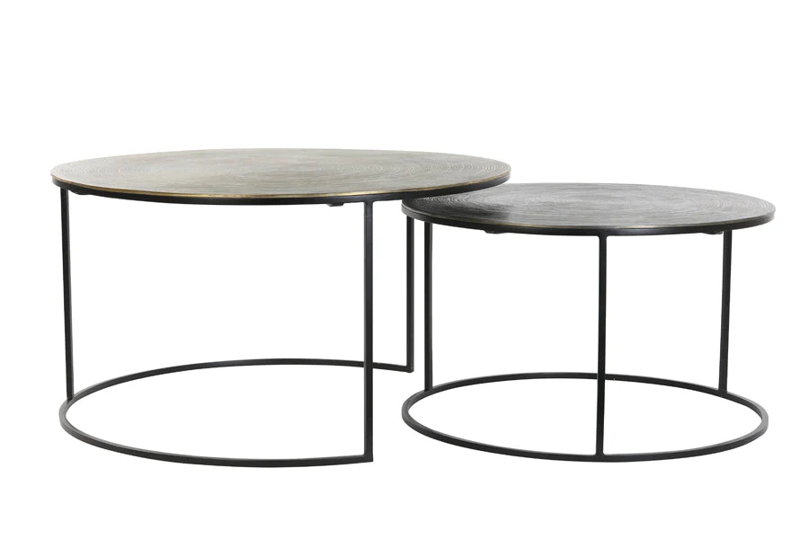 Primo Coffee Table - Black & Bronze/Matt Black Finish - Image 3