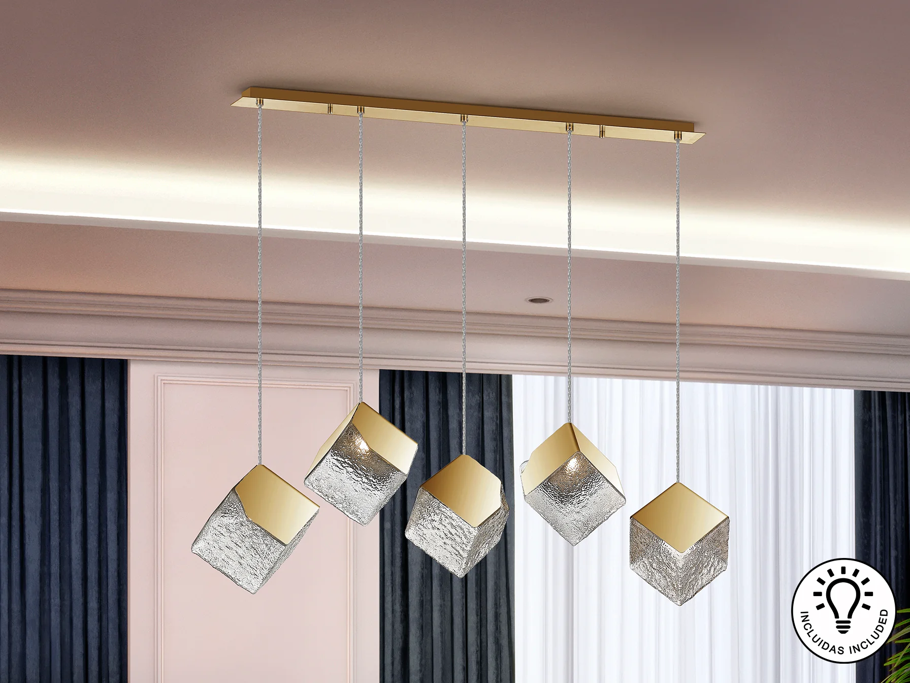 Priscila 5 Lt Ceiling Light - Image 7