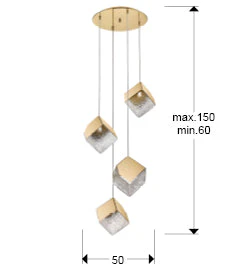 Priscila Lamp 4L Gold G9 Ip20 - Image 6