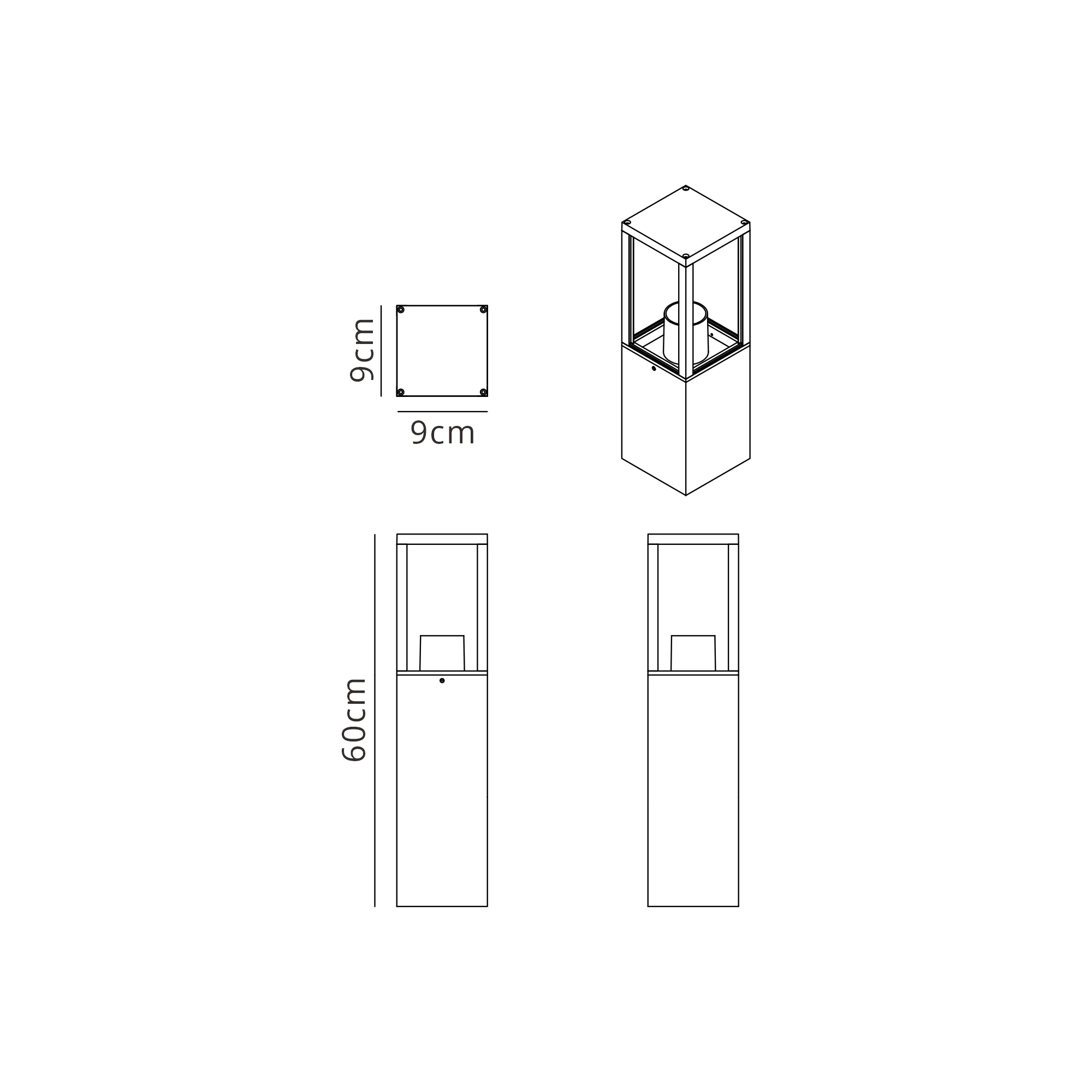 Privins 40cm/60cm/80cm Bollard Lights - Image 11
