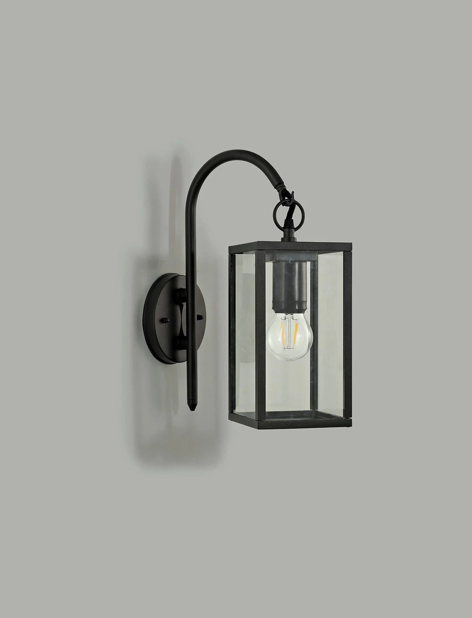 Privins Downward Wall Lamp, 1 x E27, IP54, Graphite Black, 2yrs Warranty - Image 2