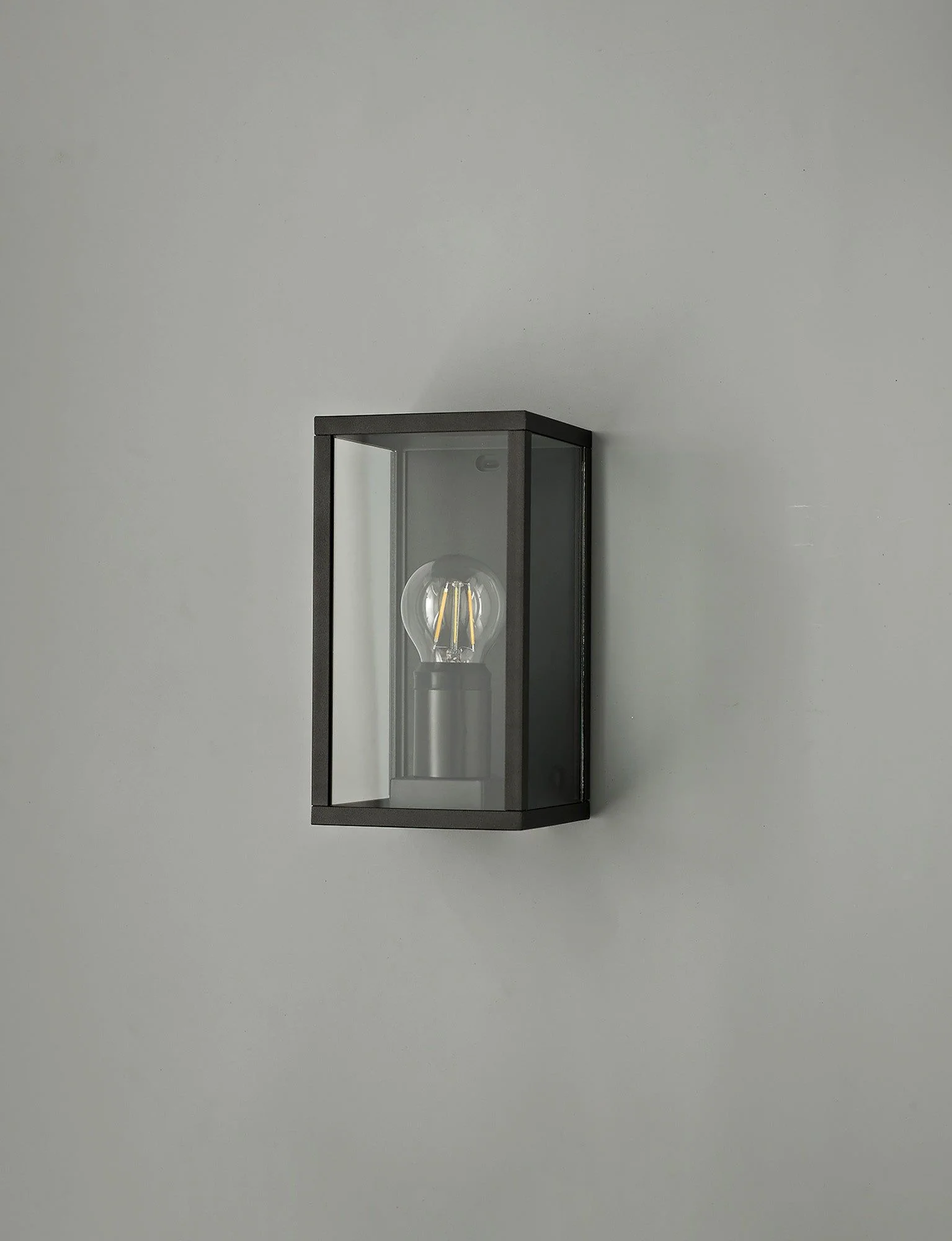 Privins Flush Wall Lamp, 1 x E27, IP54, Graphite Black, 2yrs Warranty - Image 2
