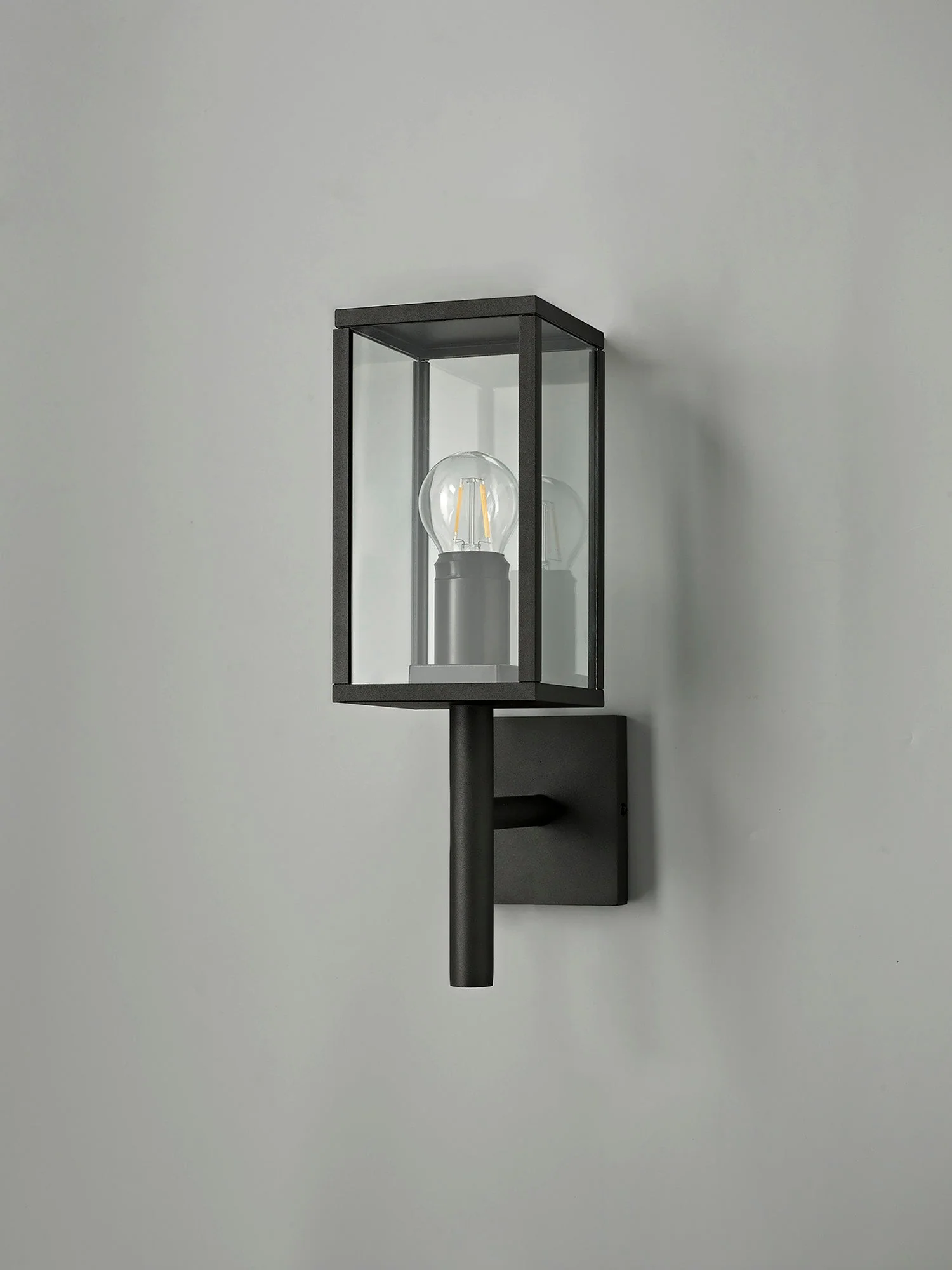 Privins Upward Wall Lamp, 1 x E27, IP54, Graphite Black, 2yrs Warranty - Image 2