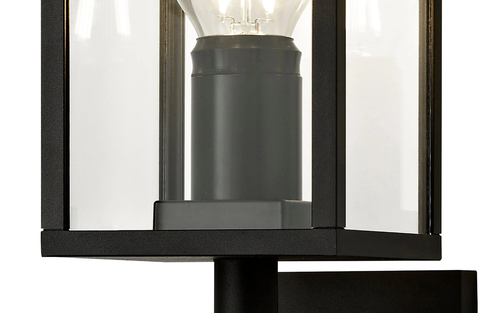 Privins Upward Wall Lamp, 1 x E27, IP54, Graphite Black, 2yrs Warranty - Image 3