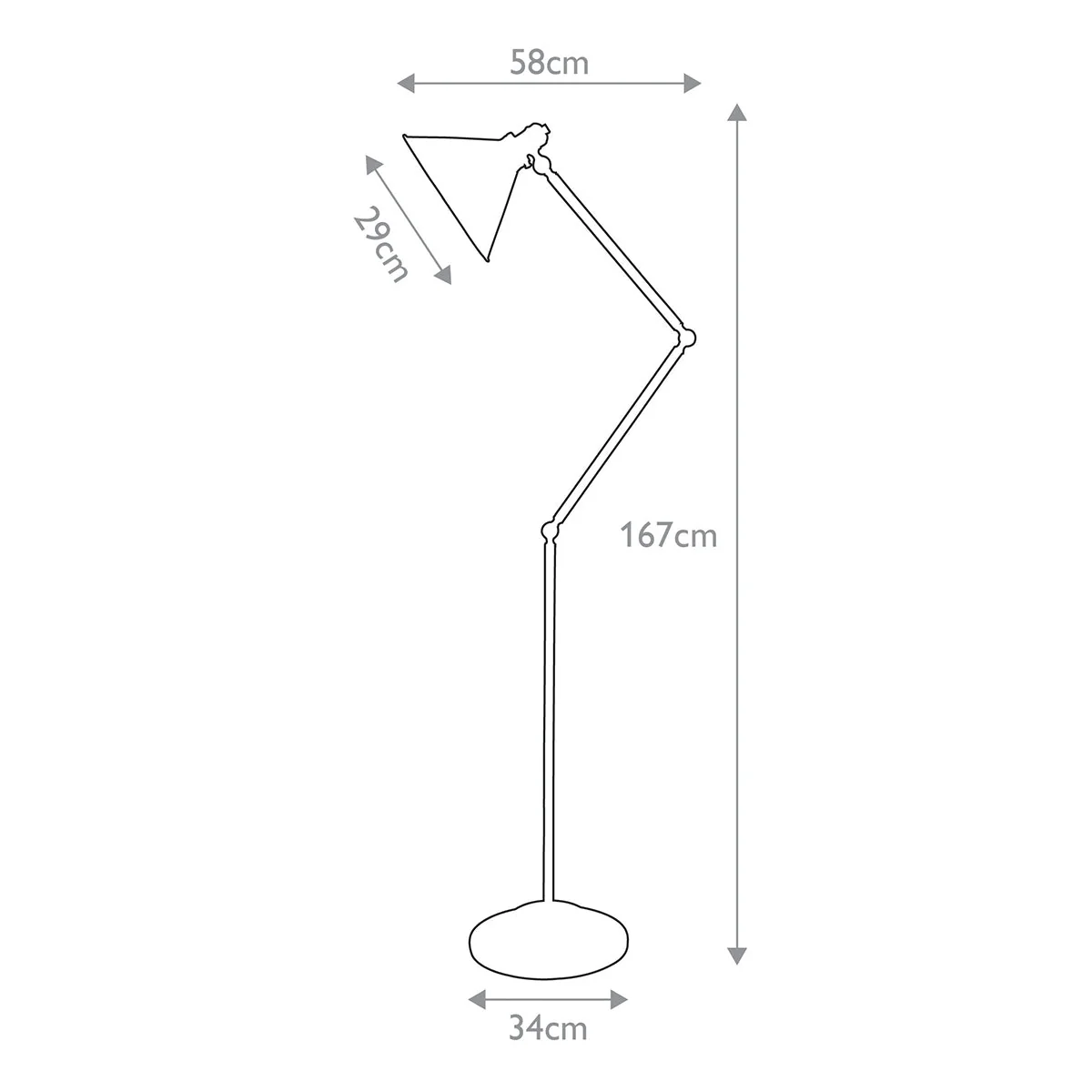 Provence 1 Light Floor Lamp In Various Finishes Brass E27 - Image 15