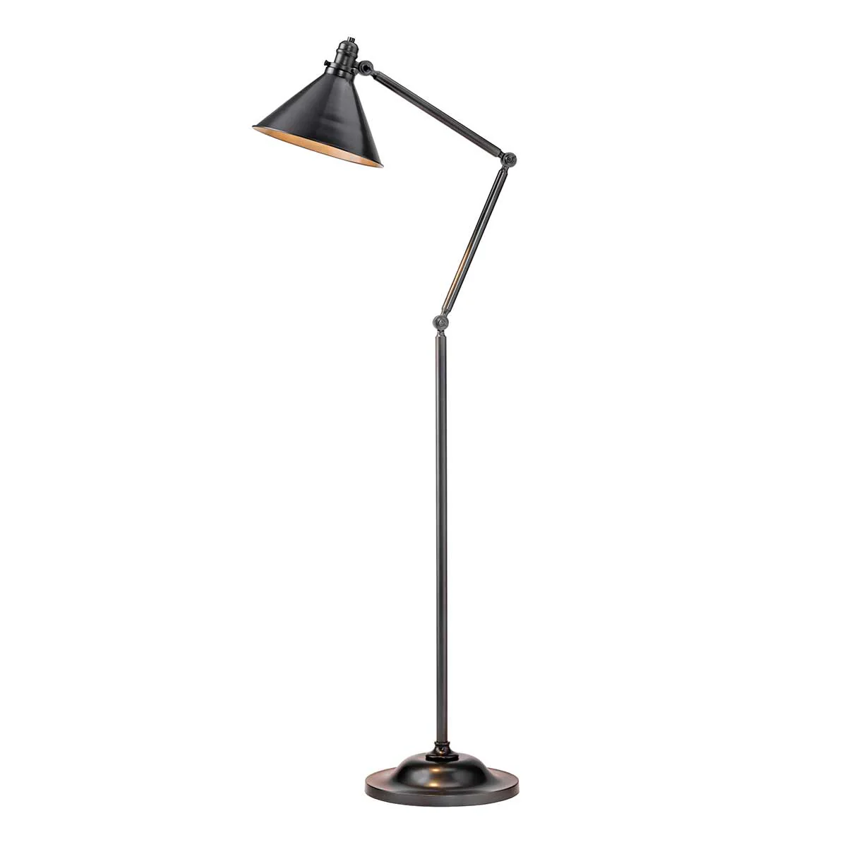 Provence 1 Light Floor Lamp In Various Finishes Brass E27 - Image 2