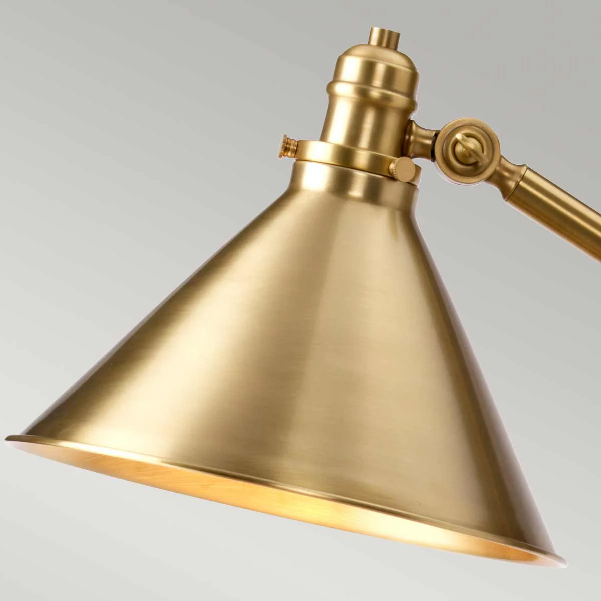 Provence 1 Light Floor Lamp In Various Finishes Brass E27 - Image 6