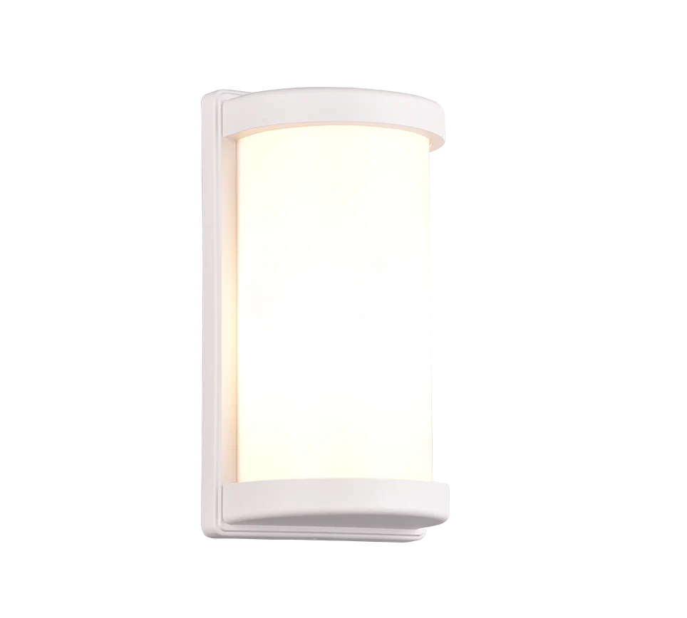 PUELO Outdoor Flush Wall Light IP44 - White/Black - Image 2