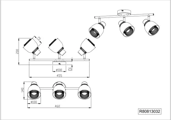 Punch 2/3Lt Bar Spotlight - Black - Image 4