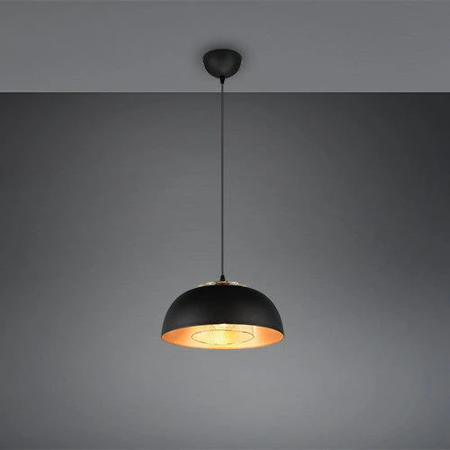 Punch Small/Large Hanging Lamp - Matt Black Finish - Image 4
