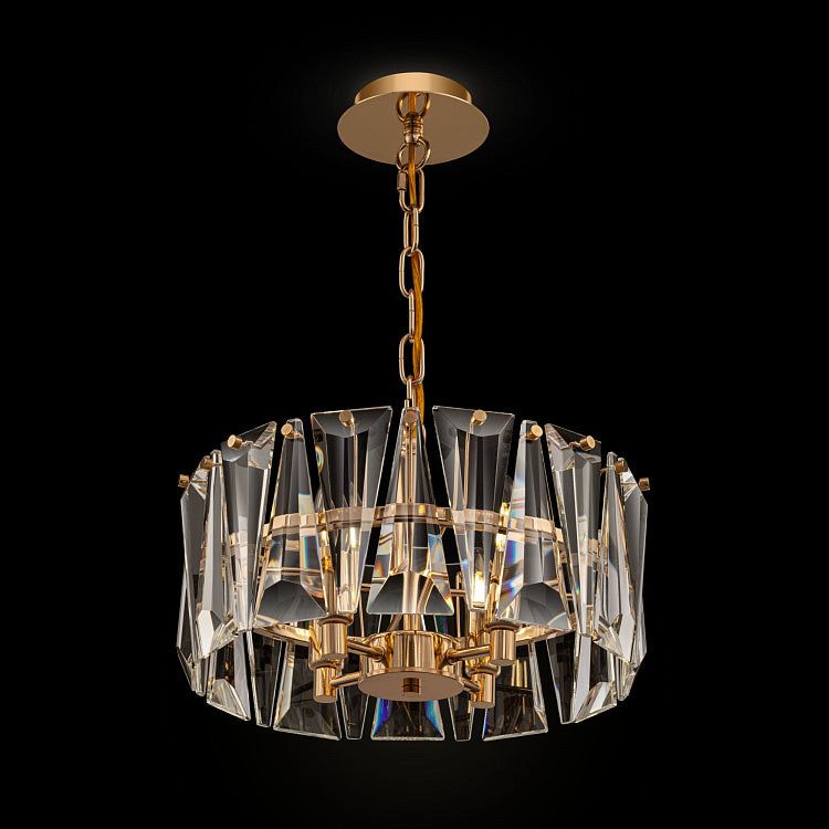 Puntes 4/6/12/18Lt Crystal Ceiling Light - Chrome/Gold Finish - Image 2