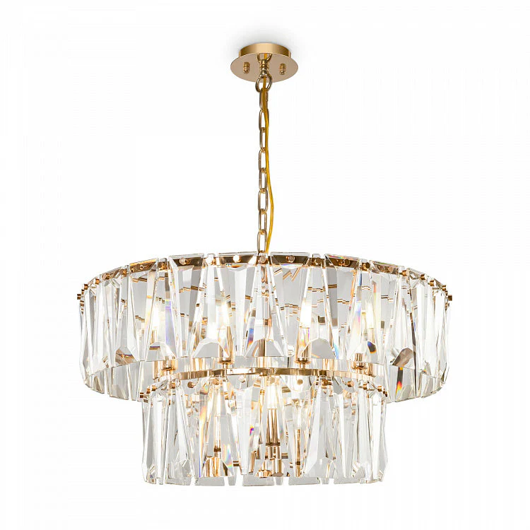 Puntes 4/6/12/18Lt Crystal Ceiling Light - Chrome/Gold Finish - Image 10