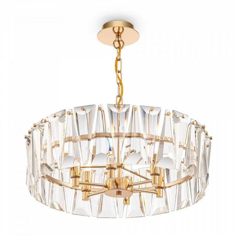 Puntes 4/6/12/18Lt Crystal Ceiling Light - Chrome/Gold Finish - Image 6