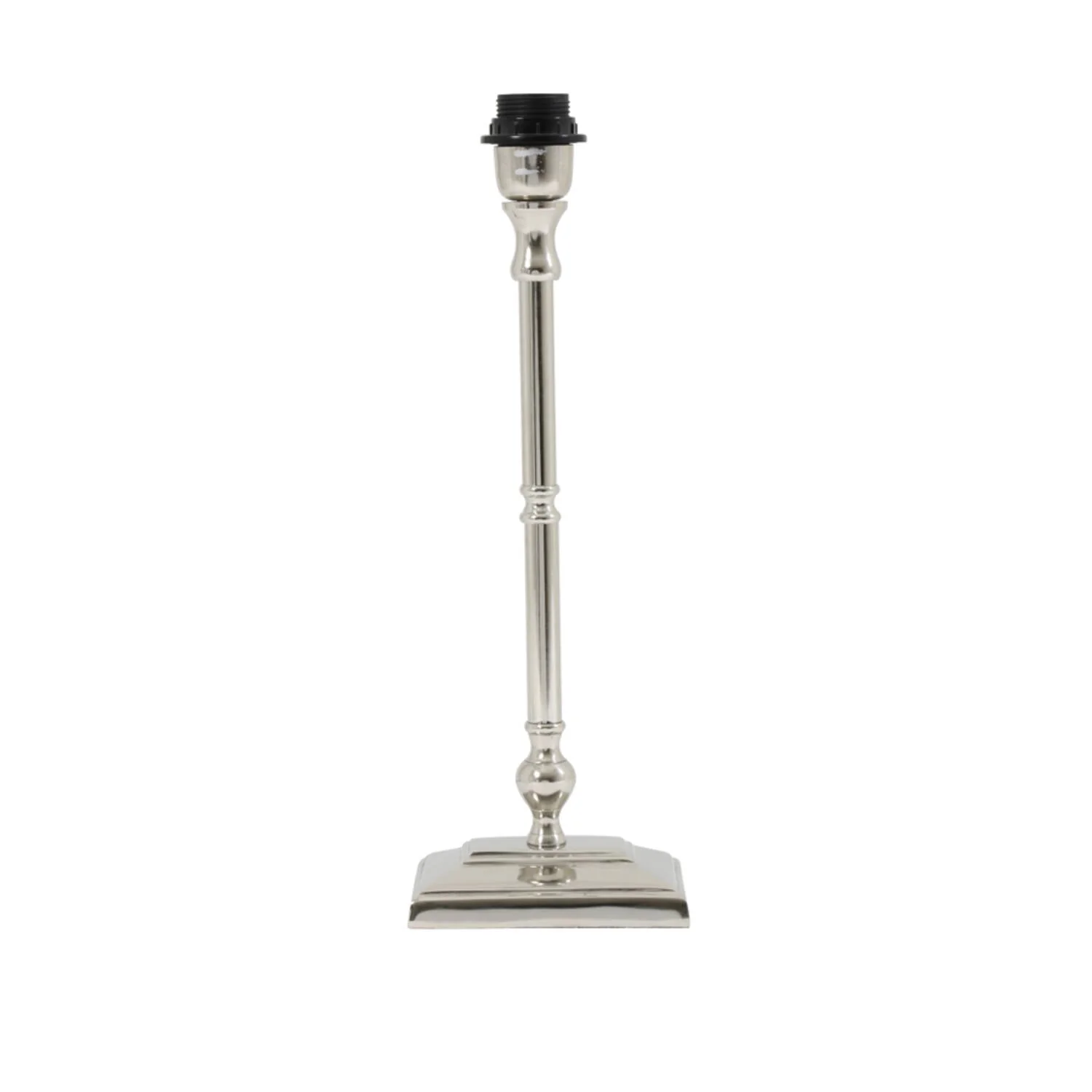 Purna Table Lamp Base Nickel- Oval & Rectangle - Image 2