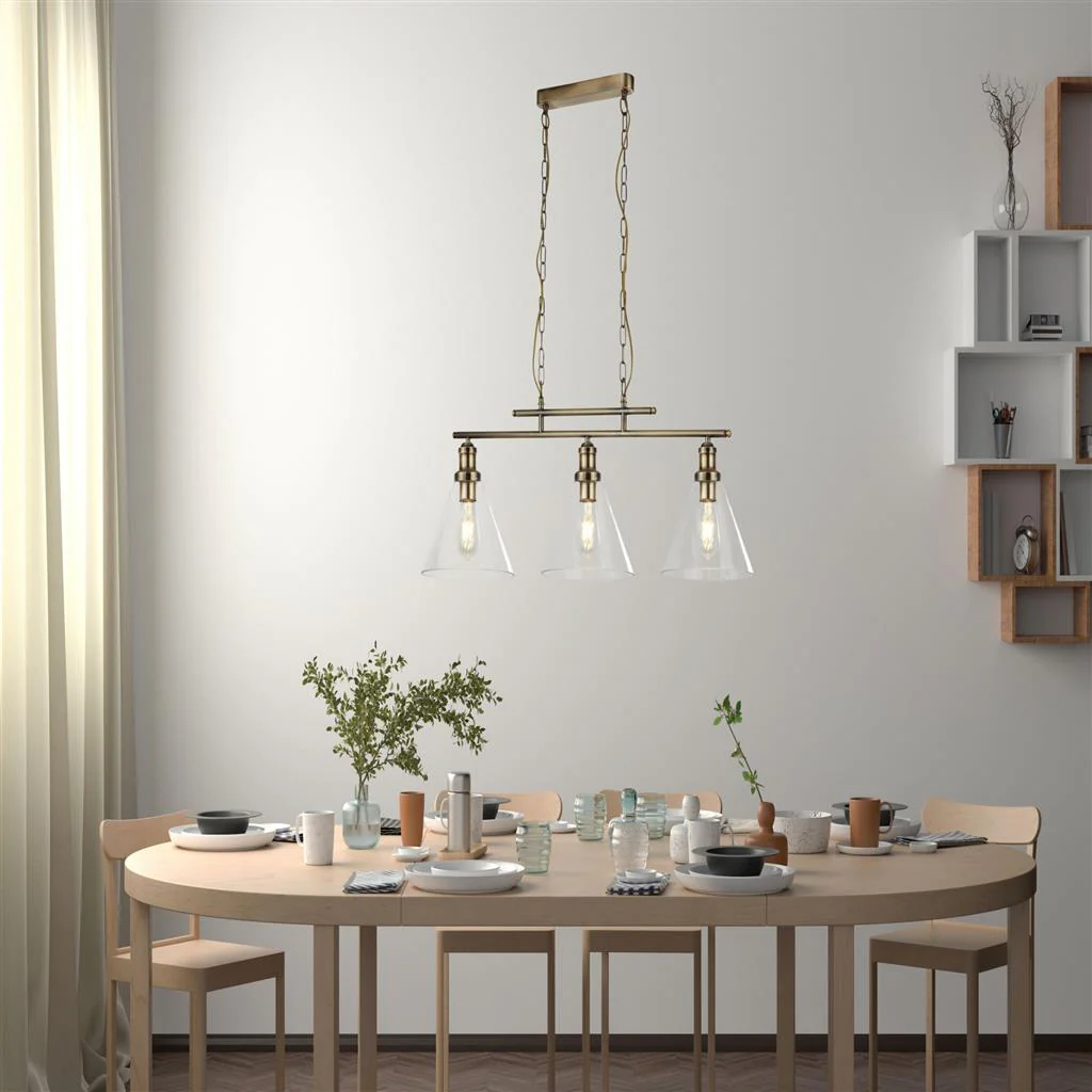 Pyramid 3Lt Kitchen Light - Various Finish - Image 12