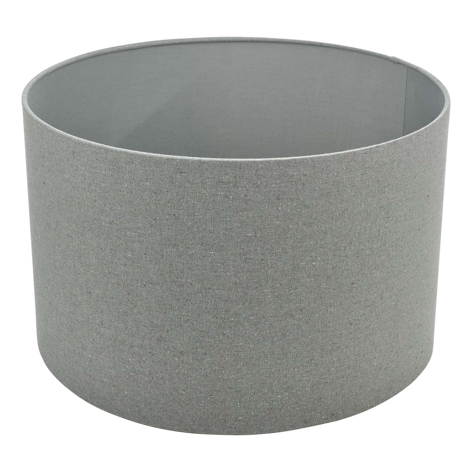 Pyramid Grey Linen Drum Shade 35cm - Image 2