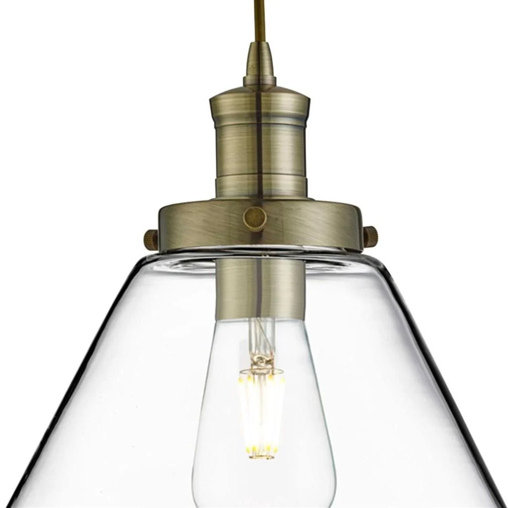 Pyramid Pendant Ceiling Light - Various Finishes - Image 5