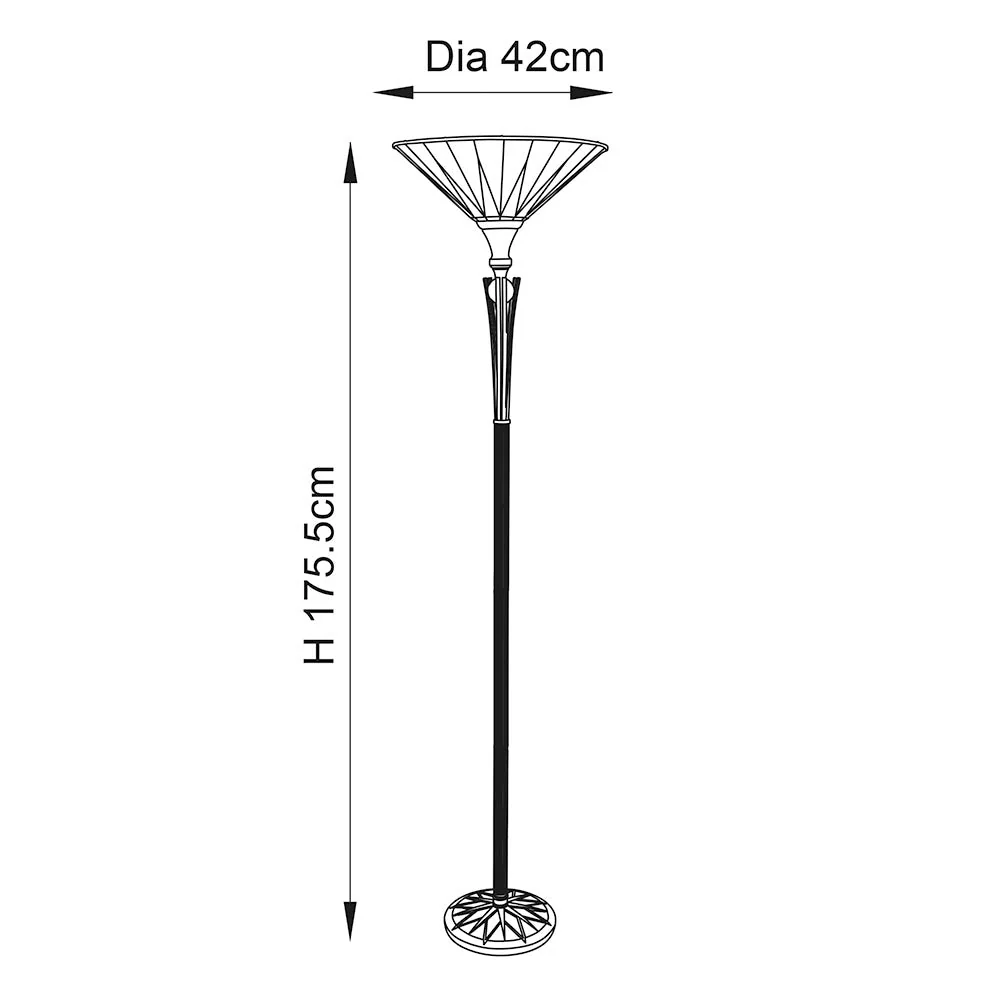 Quasar star Uplighter Floor Lamp E27 - Image 9