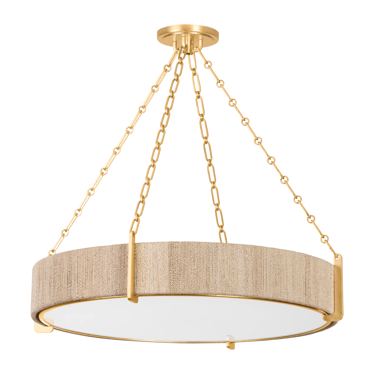 Quebec 4/6Lt Chandelier - Gold Leaf - Image 2
