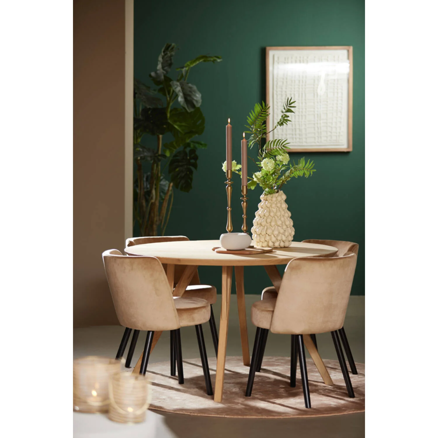 Quenza Dining Table - Natural Mango Wood - Image 2