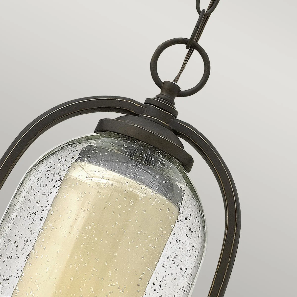 Quincy 1 Light Medium Chain Lantern - Oil Rubbed Bronze IP23 E27 - Image 3