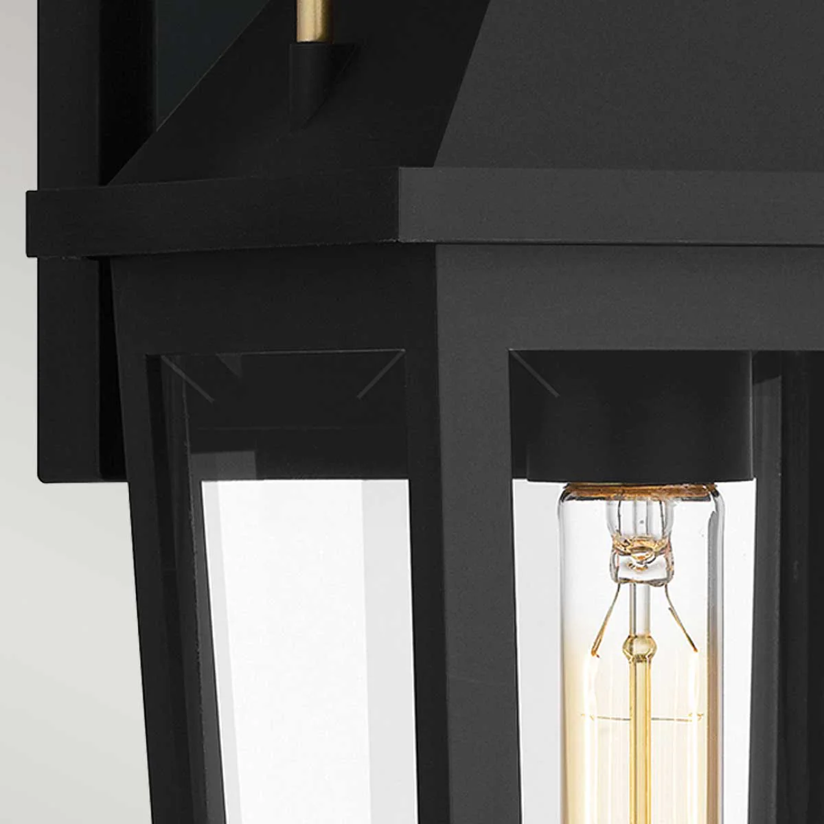 Quoizel Buckley Coastal 1 lt Outdoor Wall Lantern - Matt Black &amp; Brass Accent  IP44 E27 - Image 18