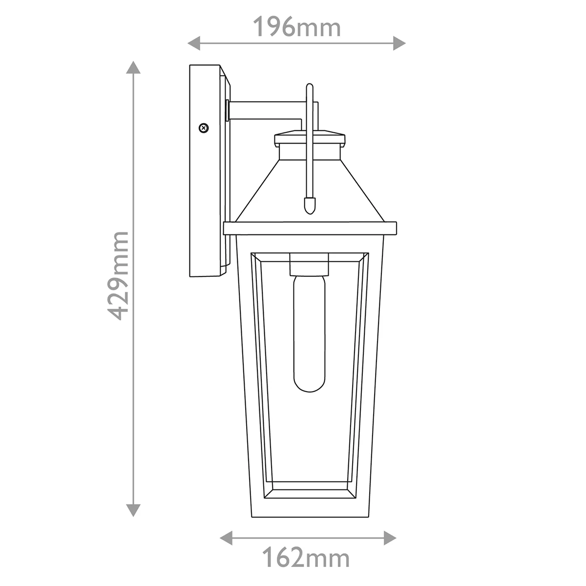 Quoizel Buckley Coastal 1 lt Outdoor Wall Lantern - Matt Black &amp; Brass Accent  IP44 E27 - Image 20