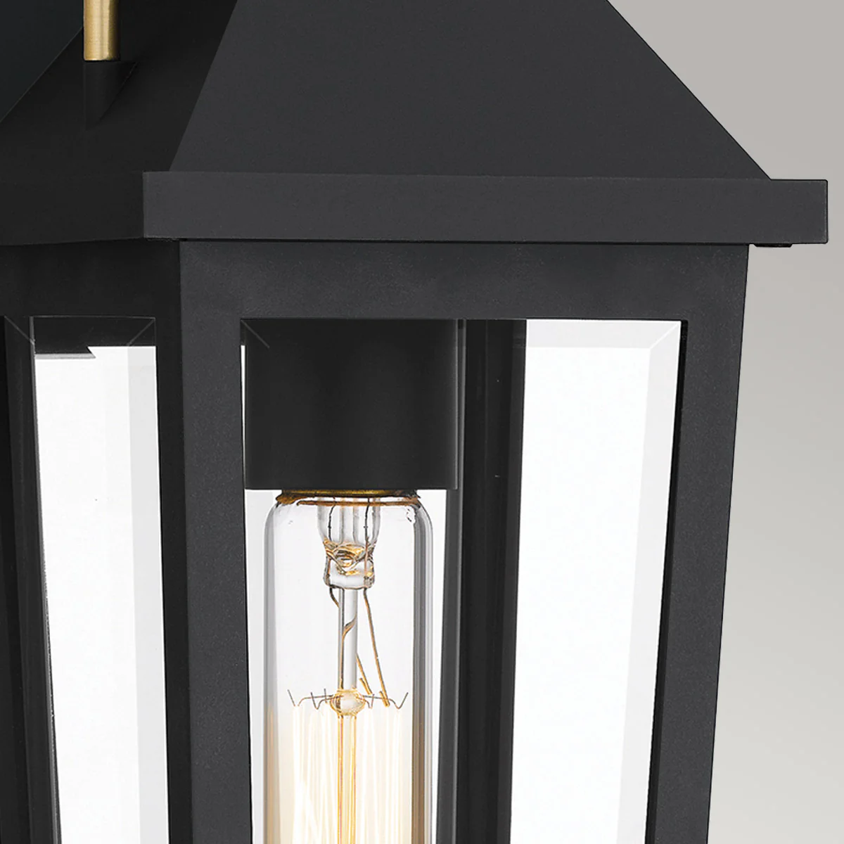 Quoizel Buckley Coastal 1 lt Outdoor Wall Lantern - Matt Black &amp; Brass Accent  IP44 E27 - Image 8