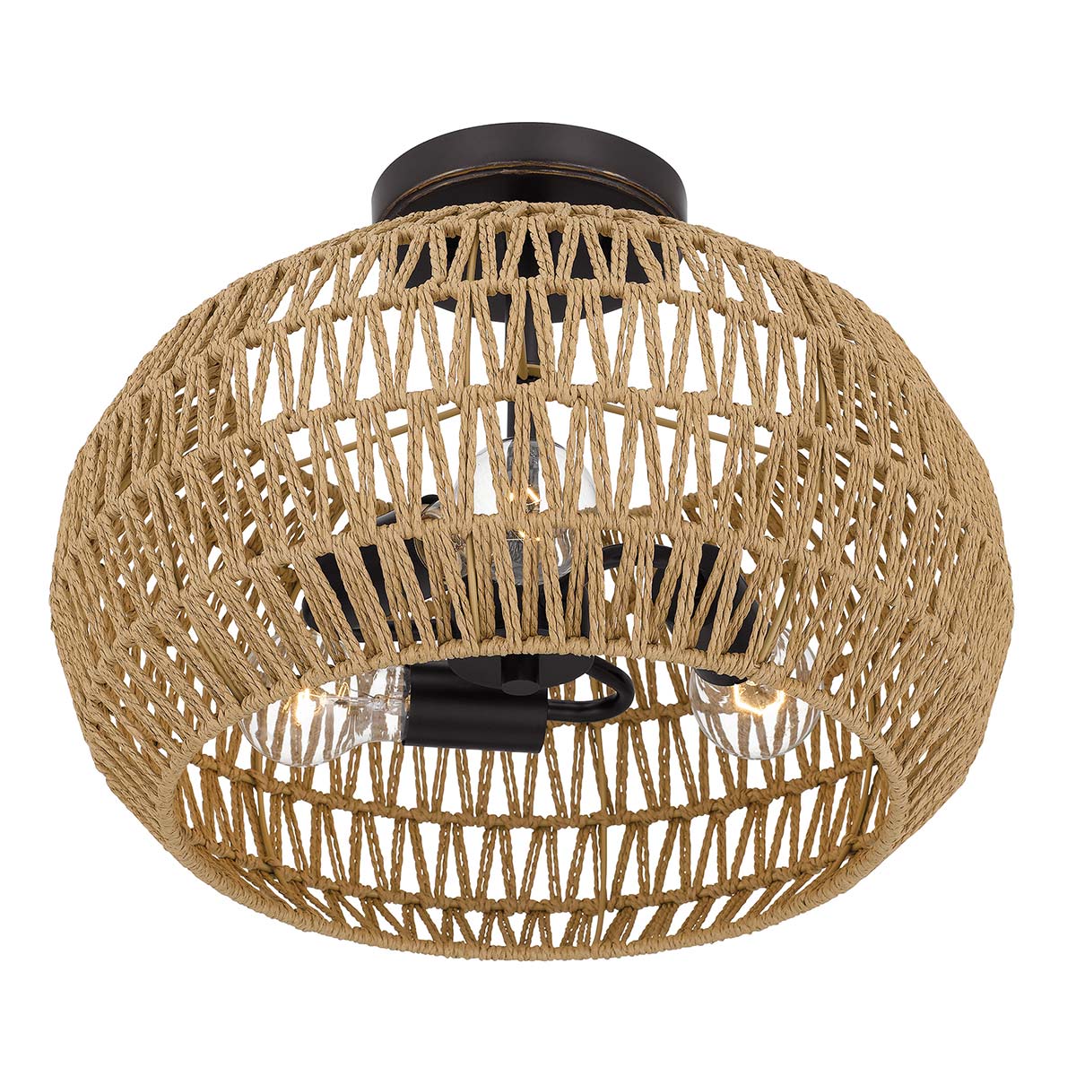 Quoizel Casablanca 3lt Semi Flush - Palladian Bronze - Image 6