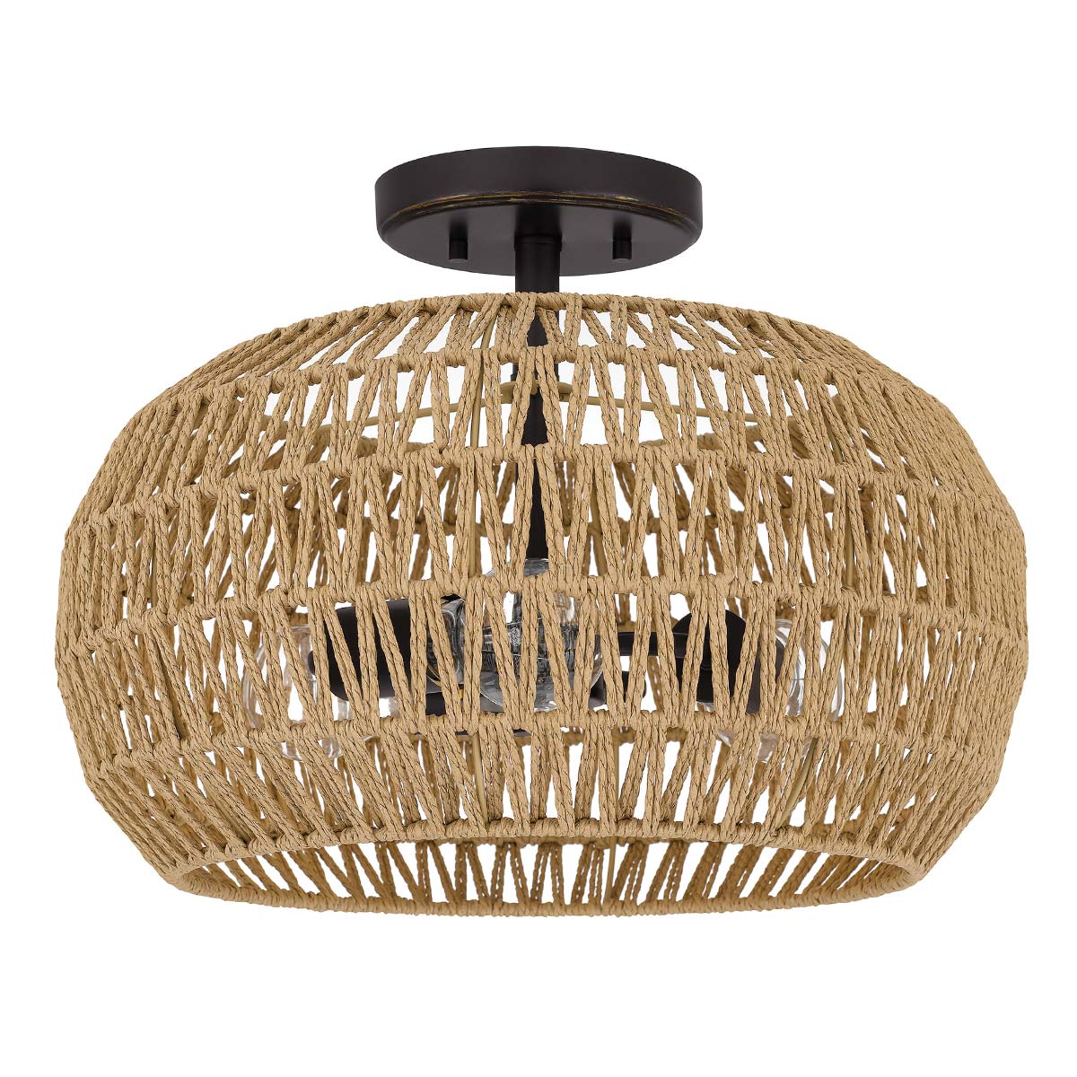 Quoizel Casablanca 3lt Semi Flush - Palladian Bronze - Image 7