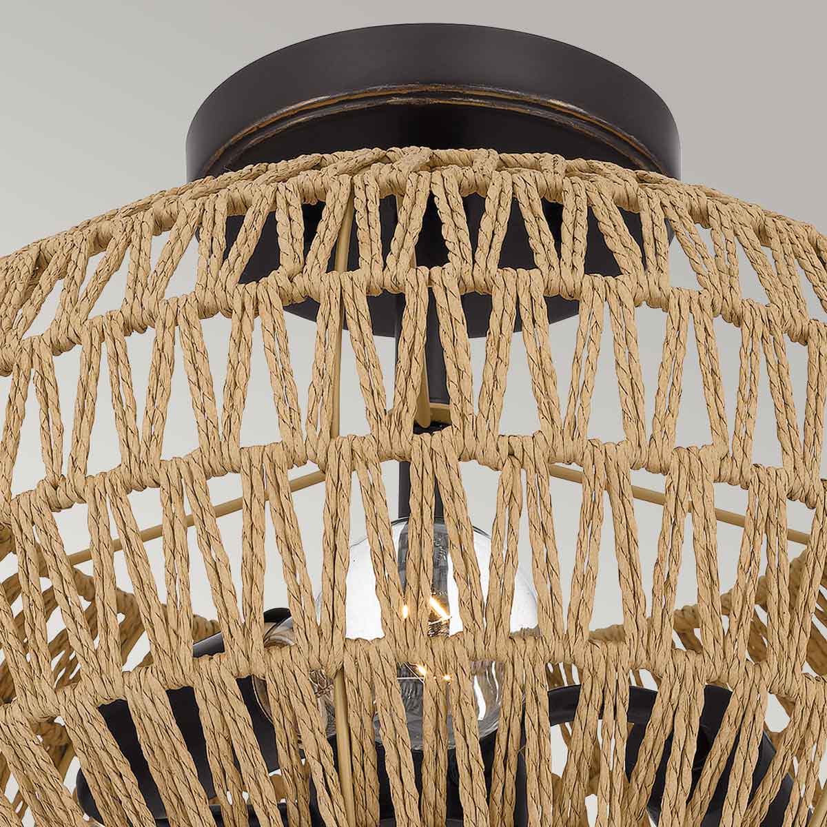 Quoizel Casablanca 3lt Semi Flush - Palladian Bronze - Image 8