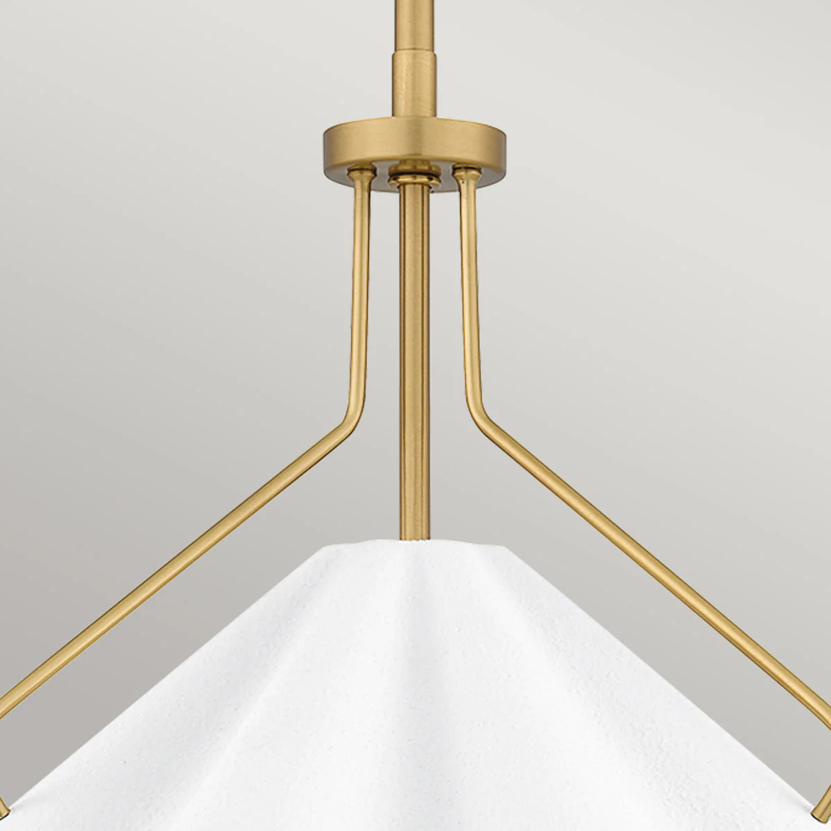 Quoizel Mejia 1 lt Pendant - Aged Brass, Textured White Steel Shade E27 - Image 7