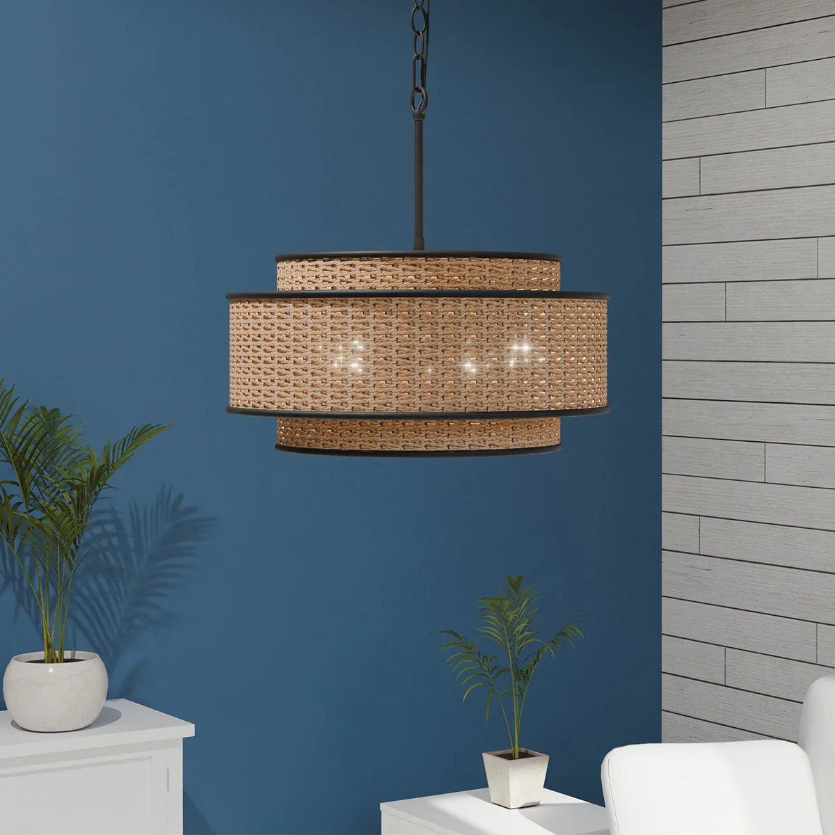 Quoizel Teton 5lt Pendant - Matte Black - Image 2