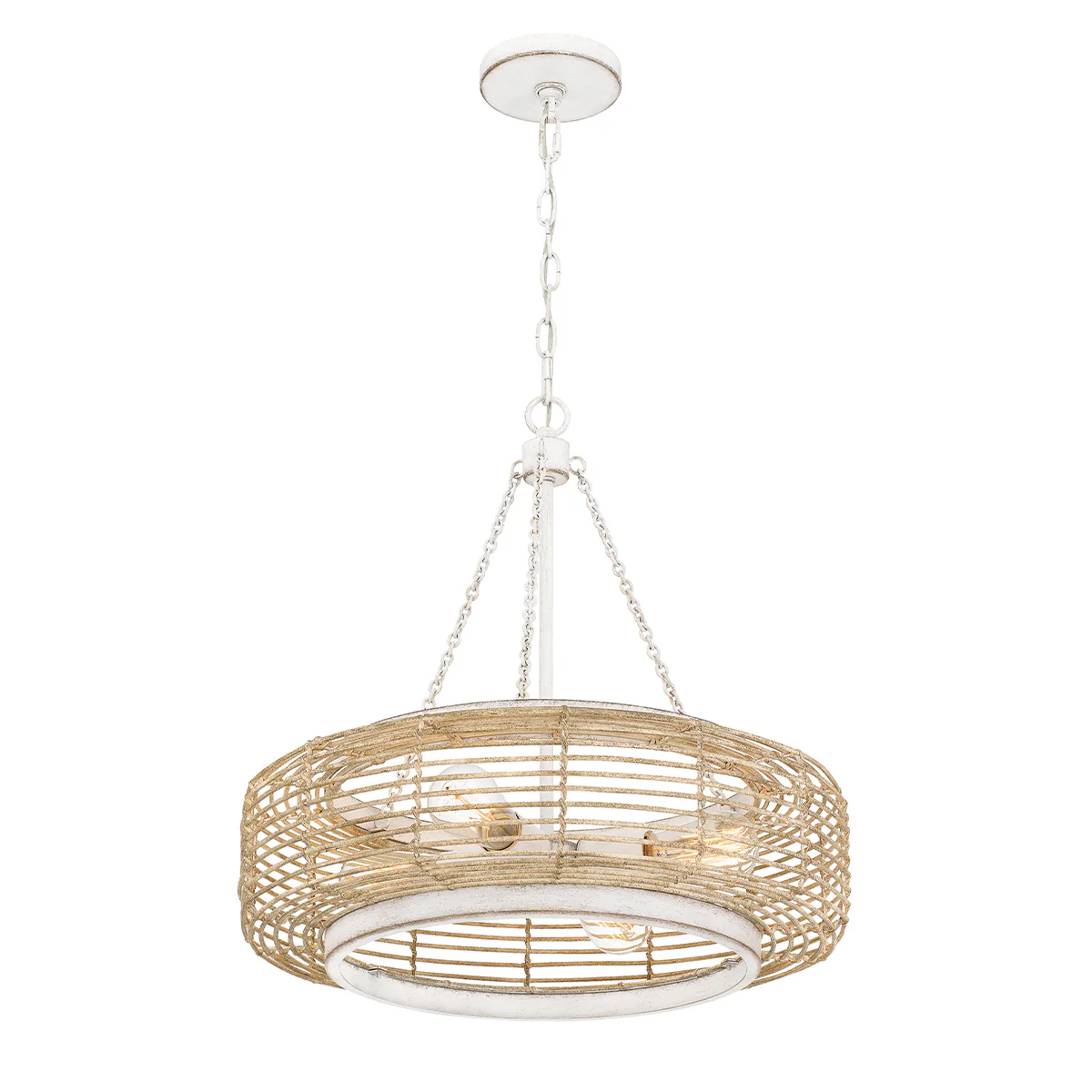 Quoizel Waylon 4lt Pendant - Antique White - Image 4