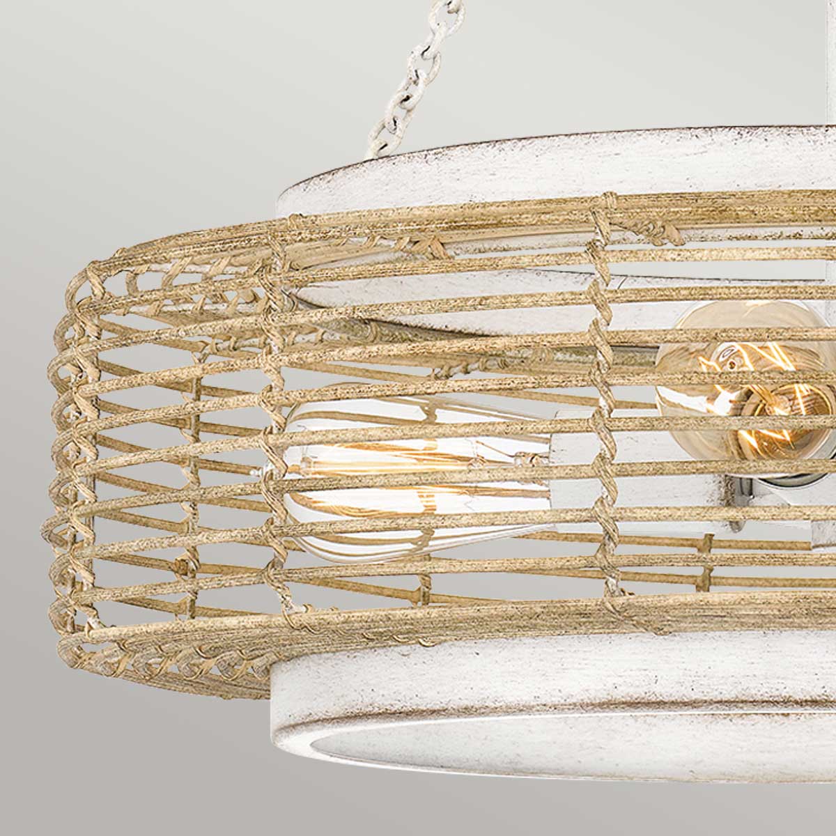 Quoizel Waylon 4lt Pendant - Antique White - Image 6