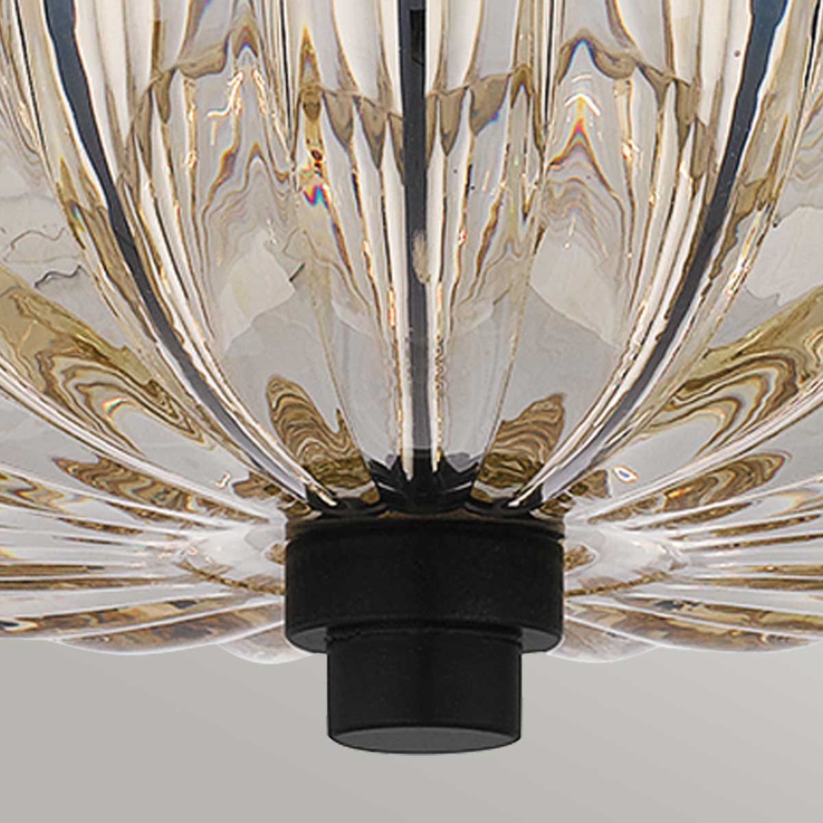 Quoizel Whitecap Semi Flush - Tinted Amber Glass with Mottled Cocoa Brown - Image 13