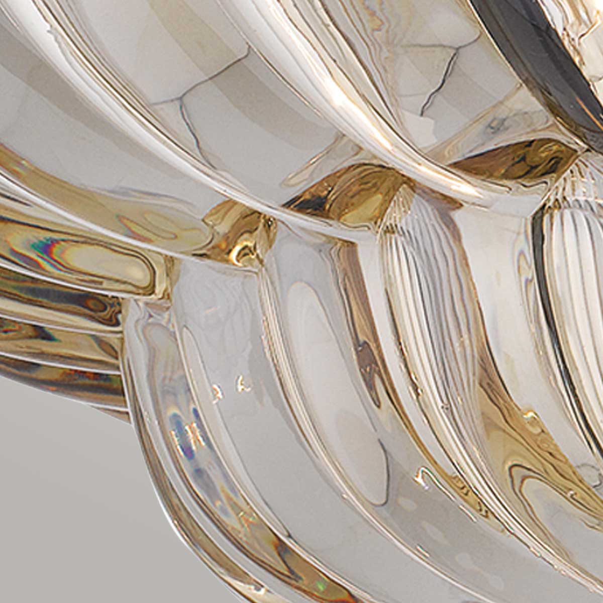 Quoizel Whitecap Semi Flush - Tinted Amber Glass with Mottled Cocoa Brown - Image 14