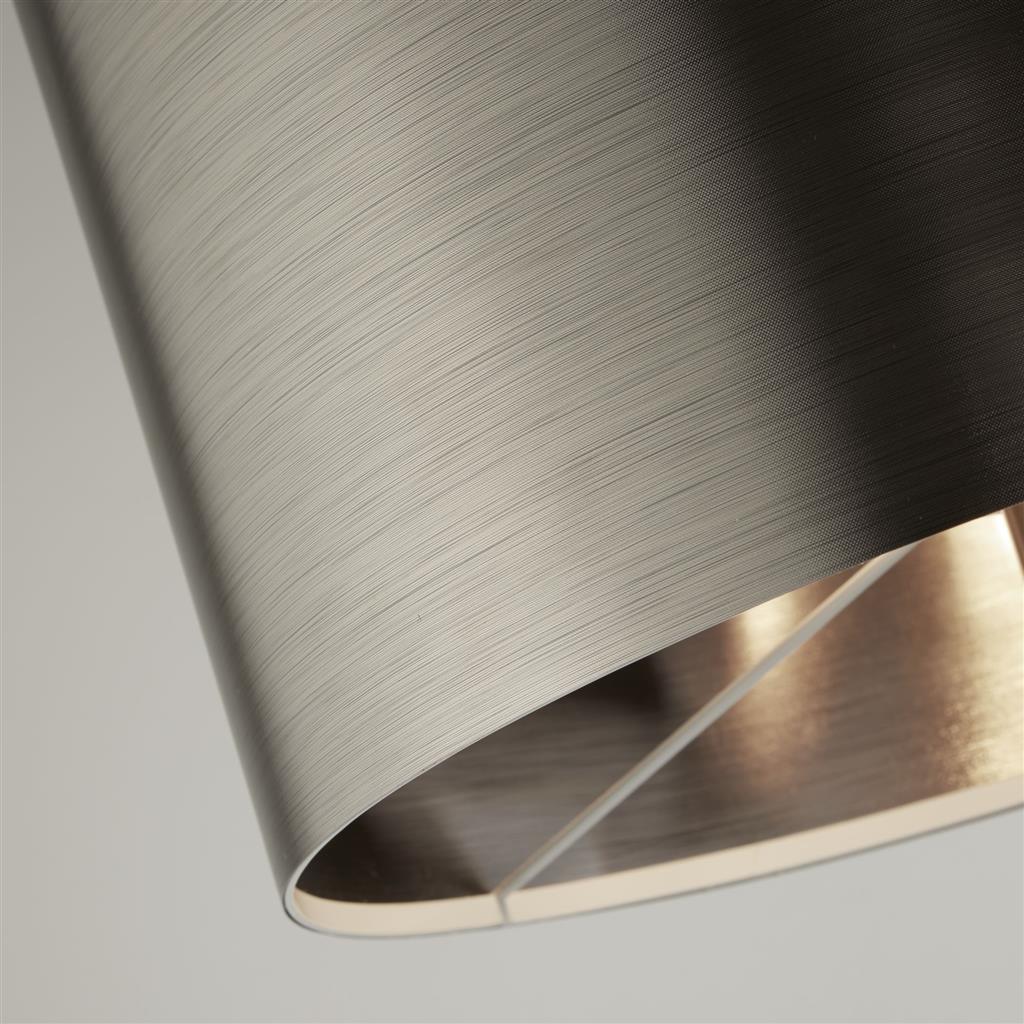 Rachel Floor Lamp - Black Metal, Satin Silver & Chrome Shade E27 - Image 3
