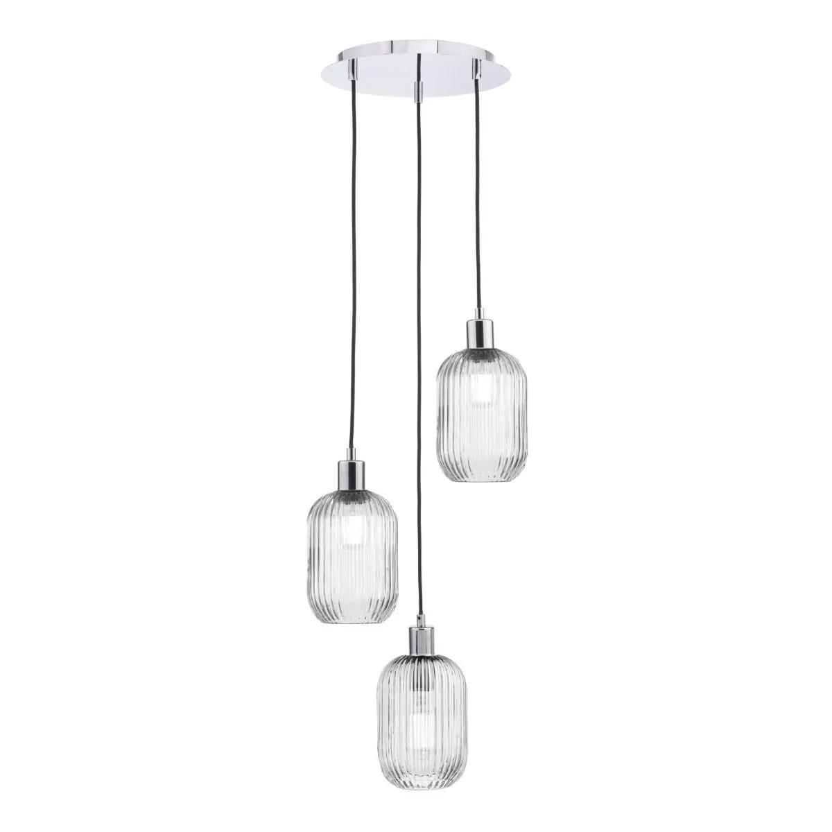 Racimo 3 Light Cluster Pendant In Various Finishes E27 - Image 2