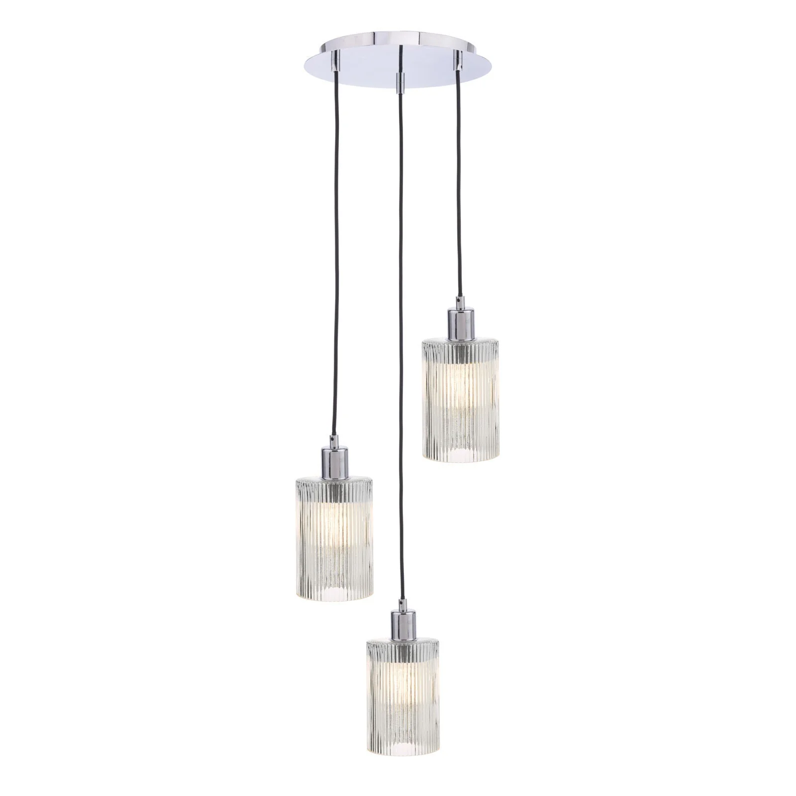 Racimo 3 Light Cluster Pendant In Various Finishes E27 - Image 3