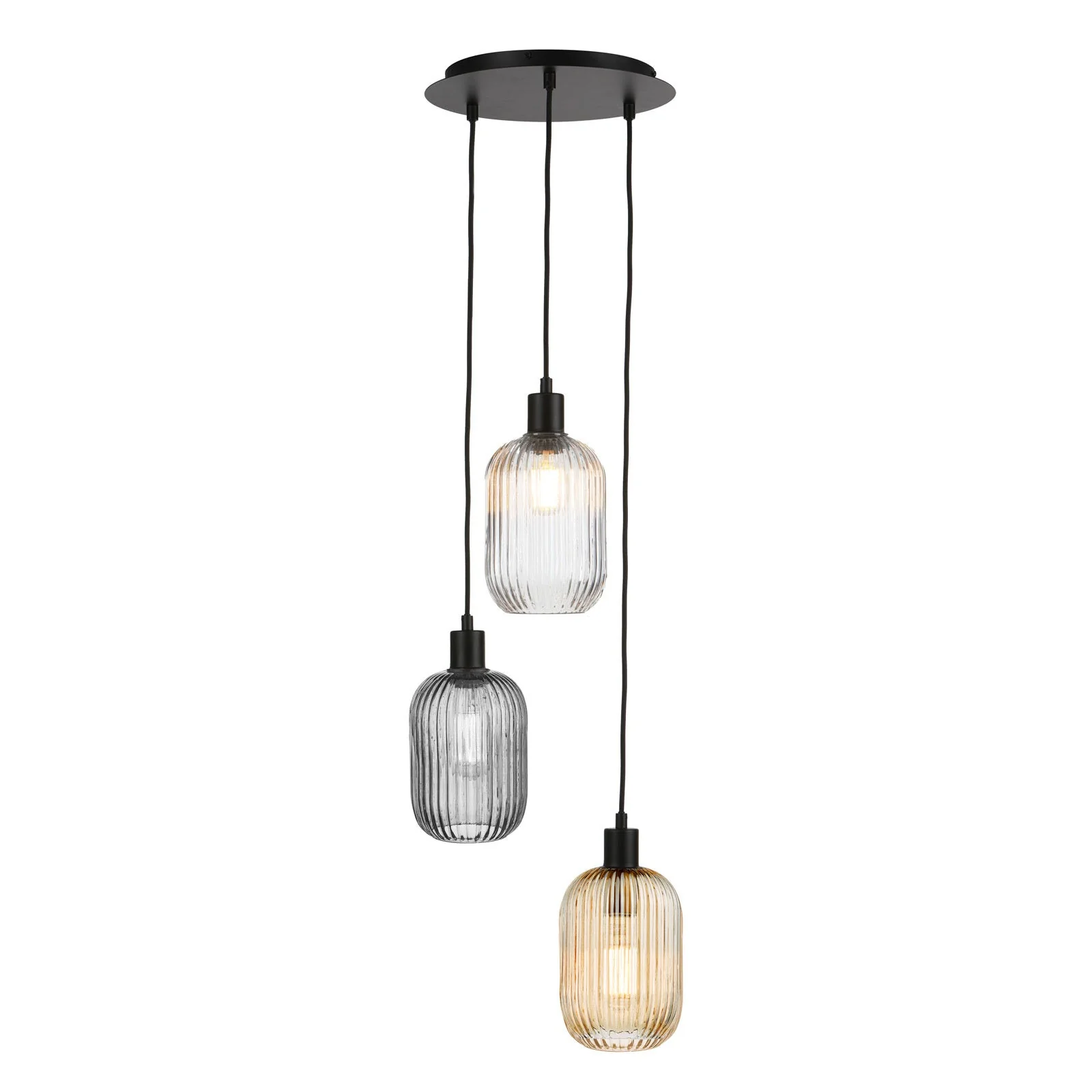 Racimo 3 Light Cluster Pendant In Various Finishes E27 - Image 6