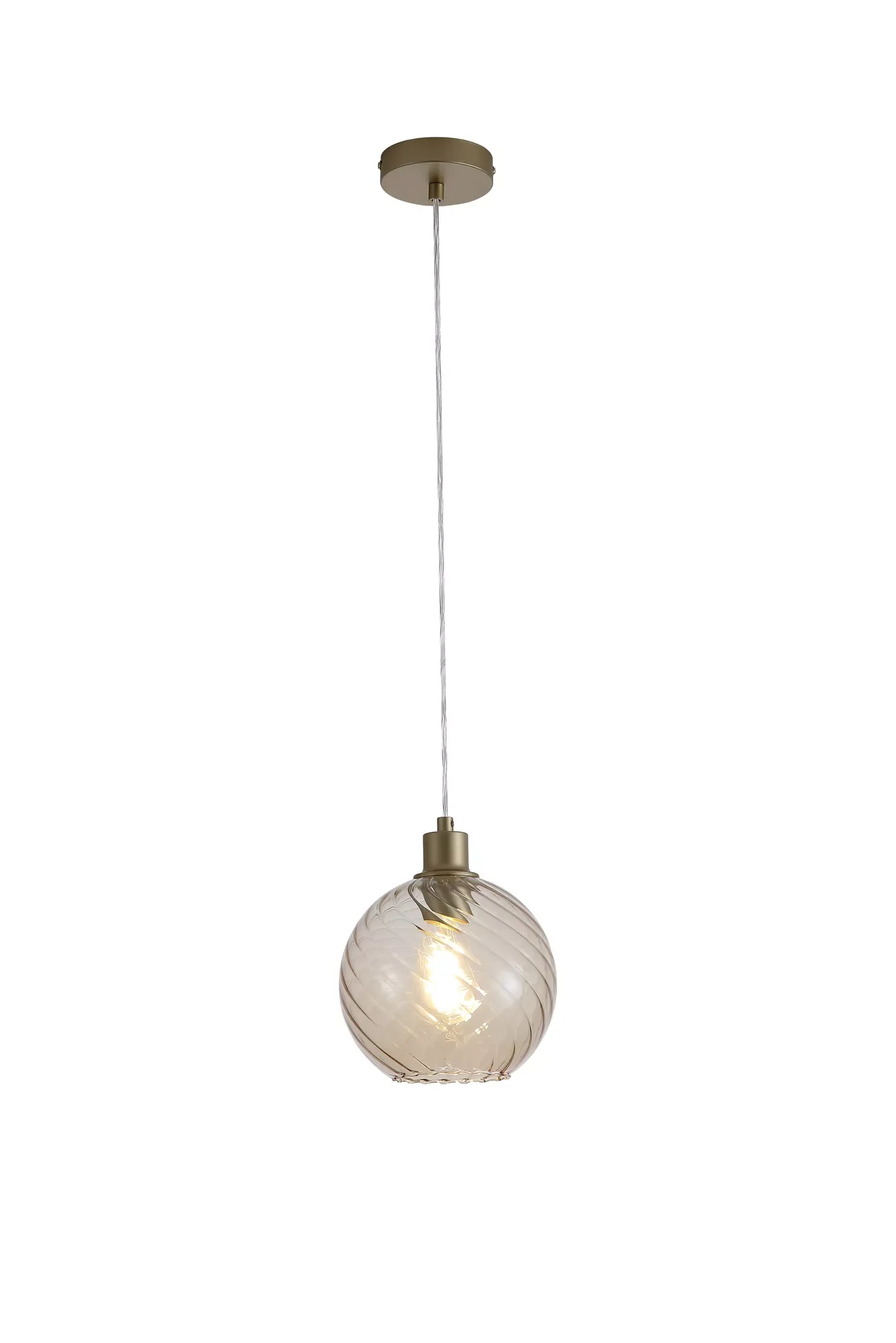 Radiance 1Lt Pendant, Black/ Gold Finishes - Image 2