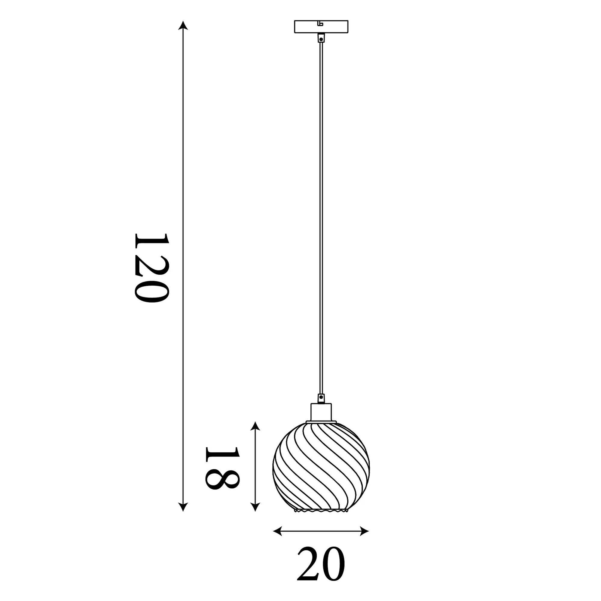 Radiance 1Lt Pendant, Black/ Gold Finishes - Image 5