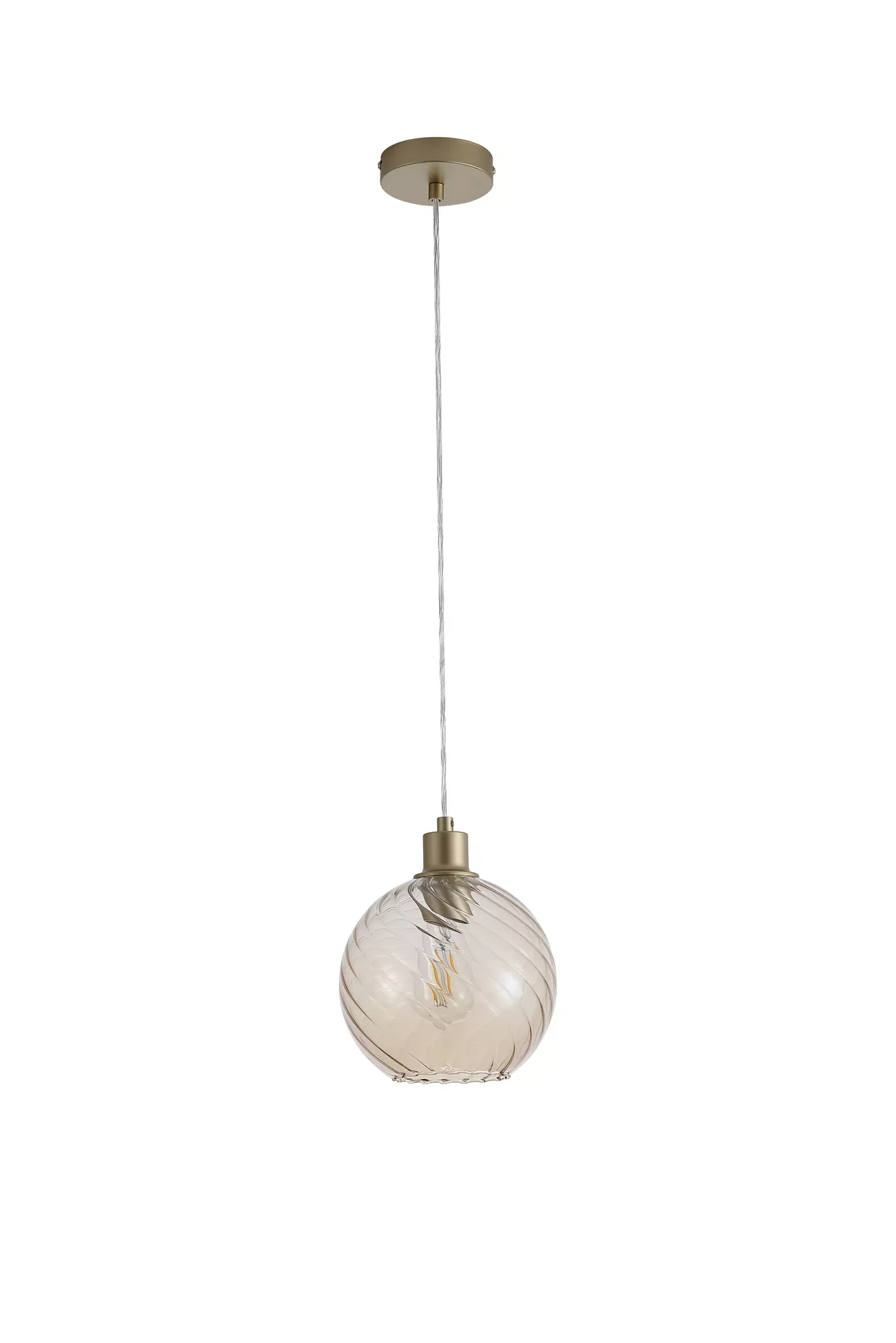 Radiance 1Lt Pendant, Black/ Gold Finishes - Image 7