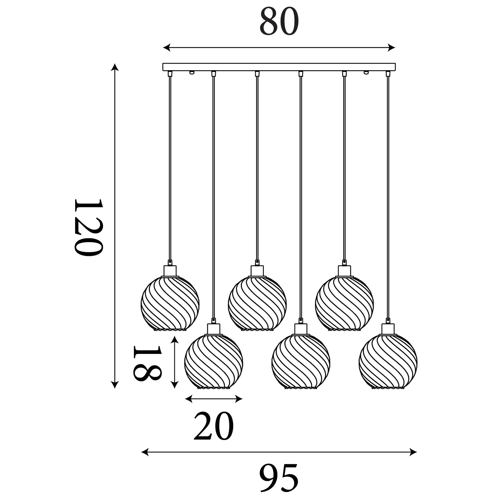 Radiance 4/6lt Bar Pendant- Various Finishes - Image 11